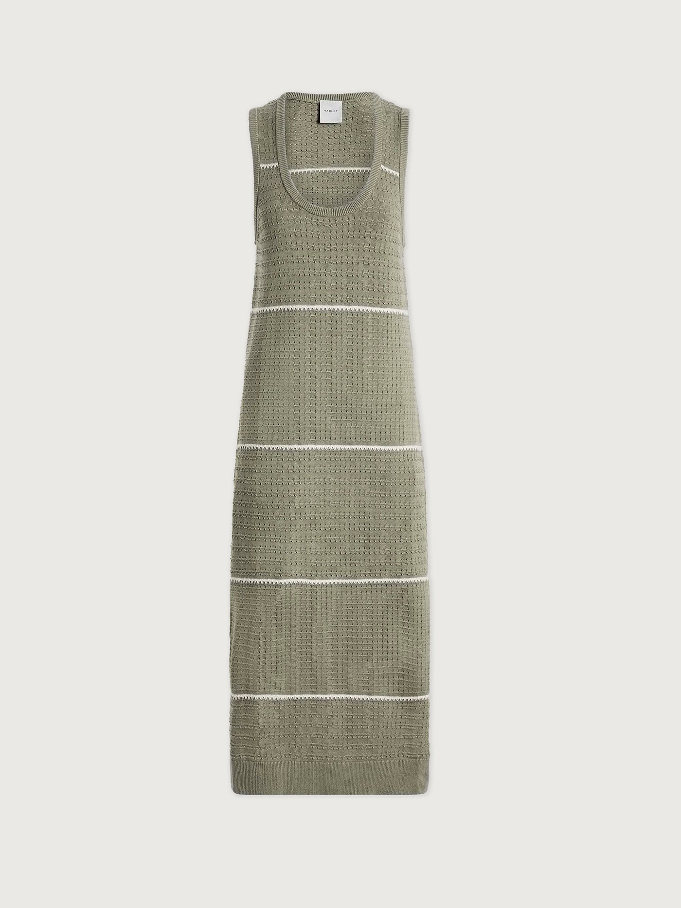 Varley Seagrass Scott Scoop Neck Midi Dress