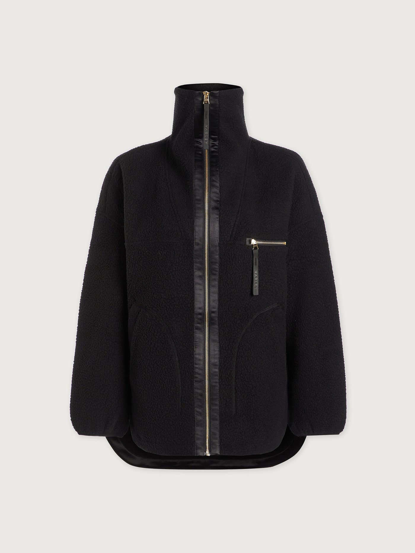 Varley Black Donley Fleece Jacket