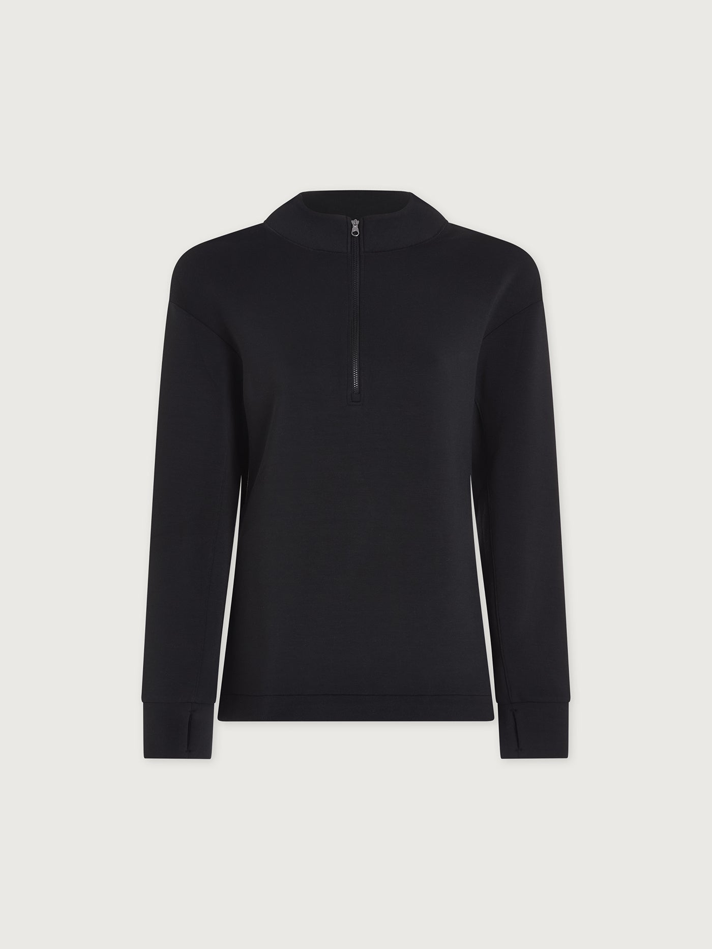 Varley Black Cleo Half-Zip Active Sweatshirt
