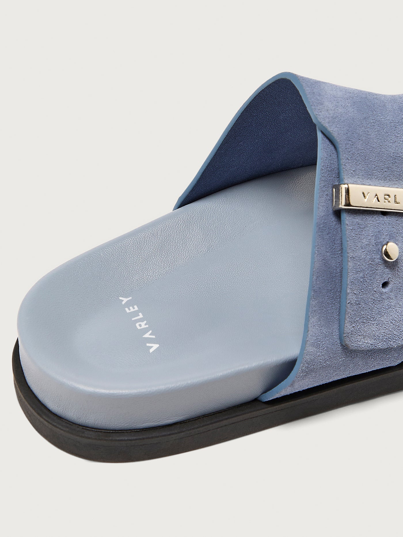 Varley Rain Blue Latona Suede Sandal