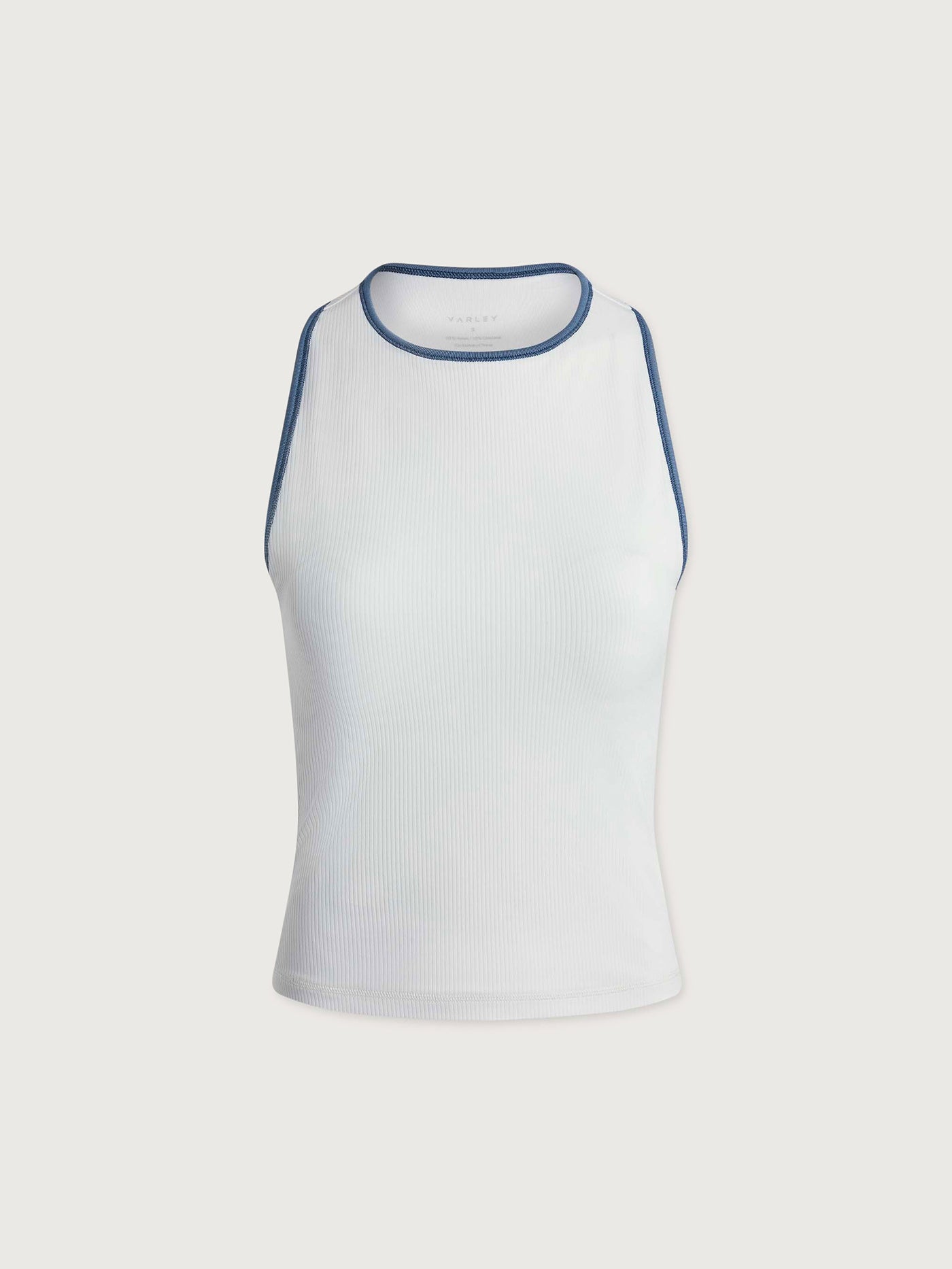 Varley White/ Blue Rain Agneta Performance Tank