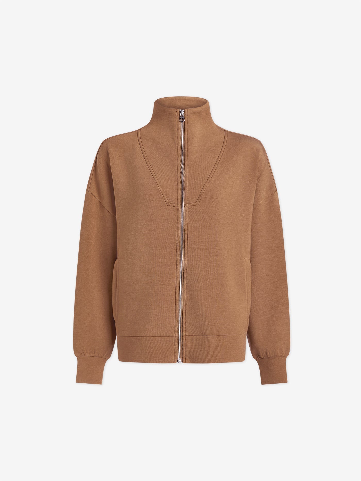 Varley Golden Bronze Ralston Zip-Through Sweat | VARLEY US