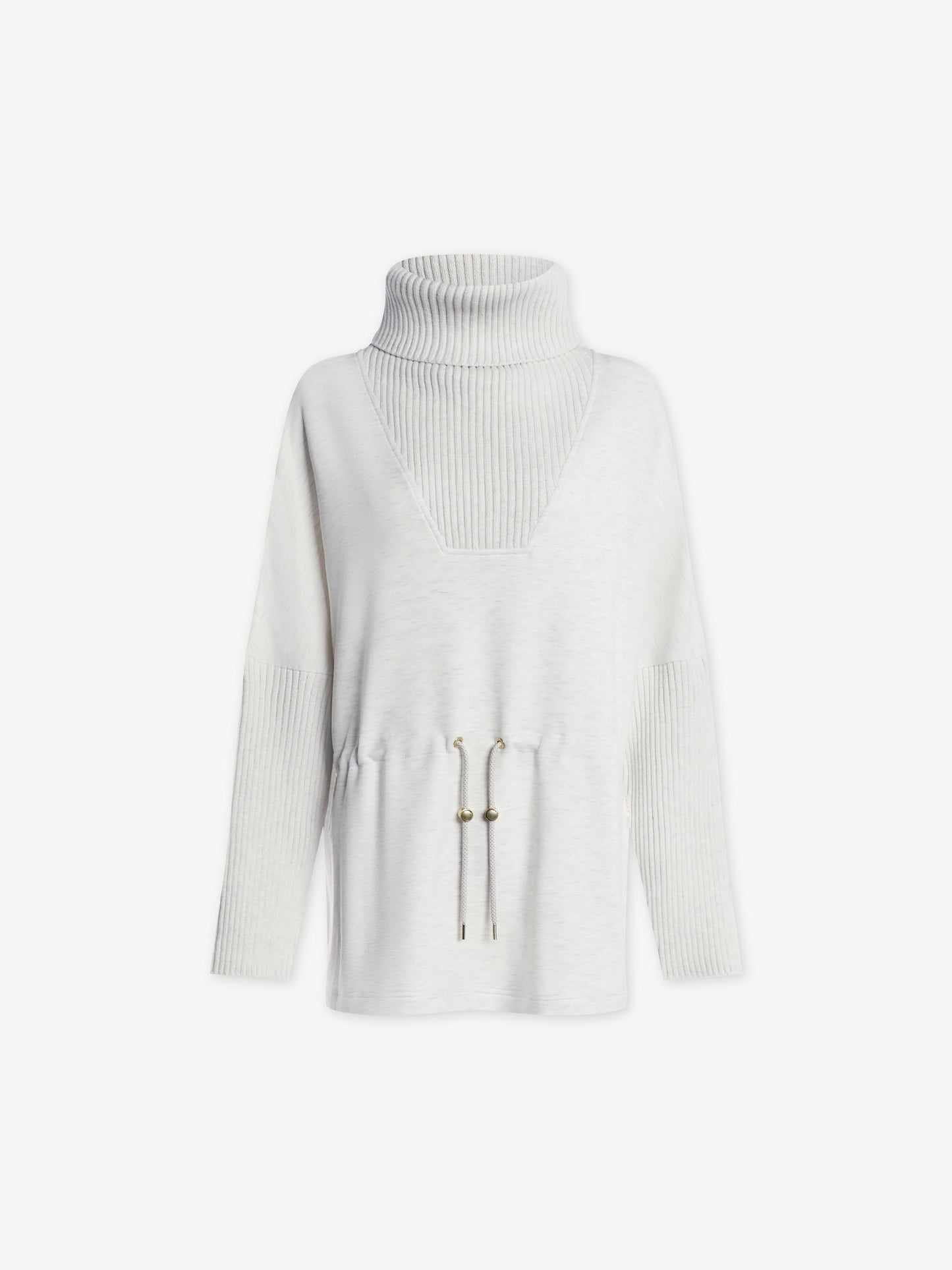Varley Ivory Marl Suffolk Longline Sweat