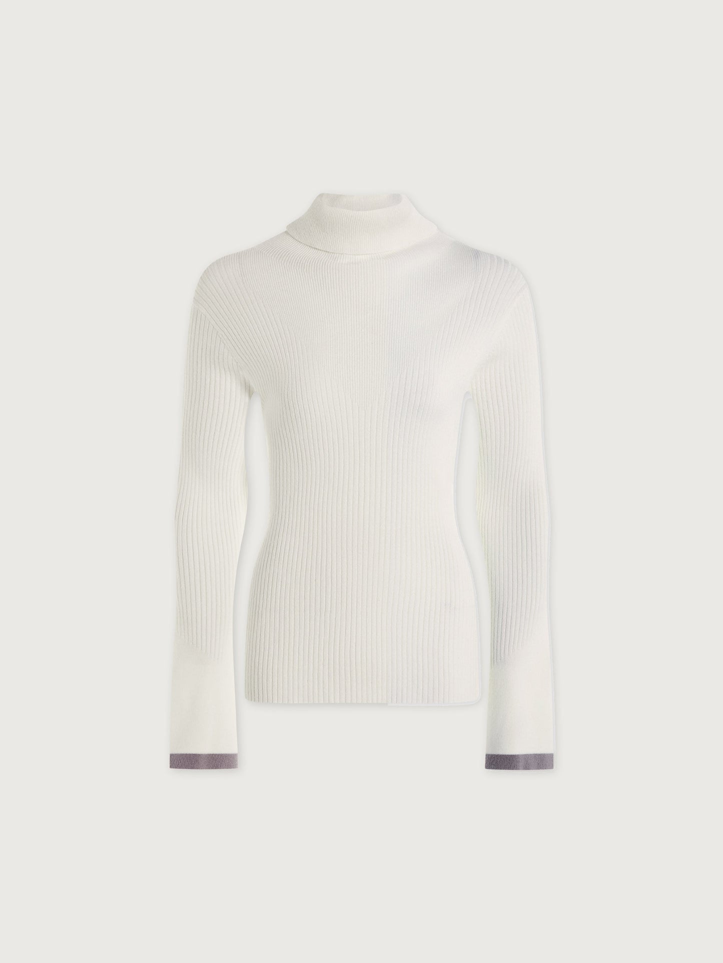 Varley Egret Ravena Rib Knit High Neck Top
