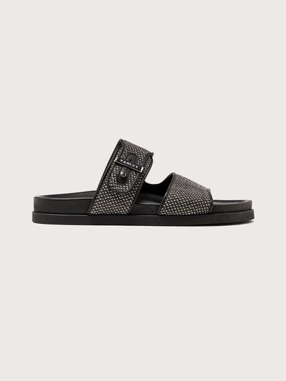 Varley Black Latona Textile Sandal