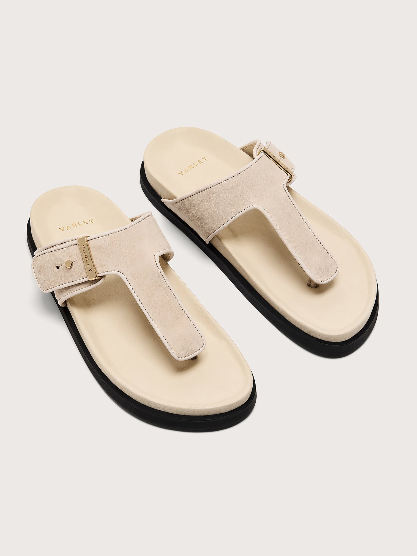Varley Birch Aisne Toe Post Sandals Suede