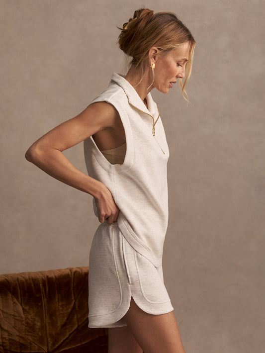 Varley Ivory Marl Ollie High-Rise Short 3.5'' | VARLEY US