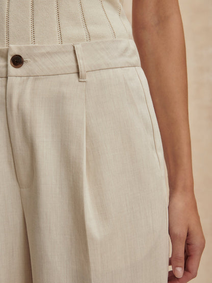 Varley Birch Marl Ellison Crop Wide Leg 24