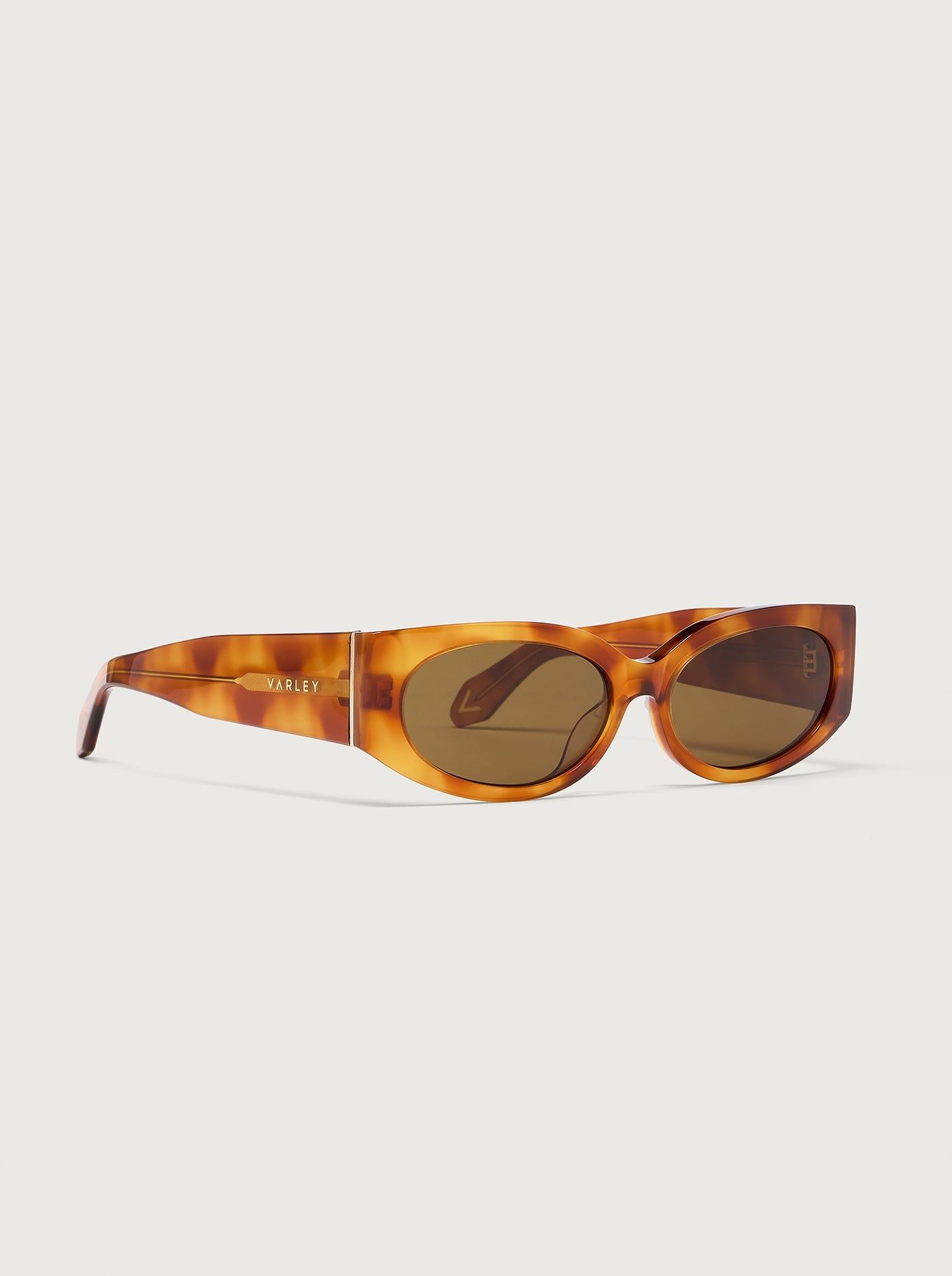 Varley Bright Tortoise Lambeth Oval Sunglasses