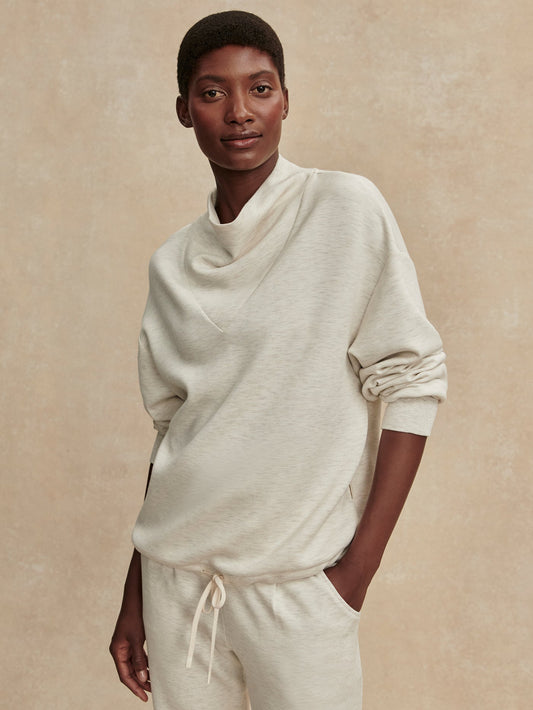 Varley Ivory Marl Betsy Sweat