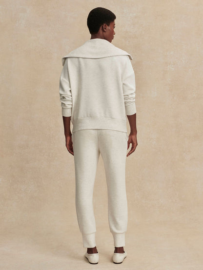 Varley Ivory Marl The Slim Cuff Pant 30