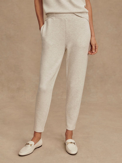 Varley Ivory Marl The Slim Pant 25 | VARLEY US