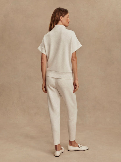 Varley Ivory Marl The Slim Pant 25 | VARLEY US