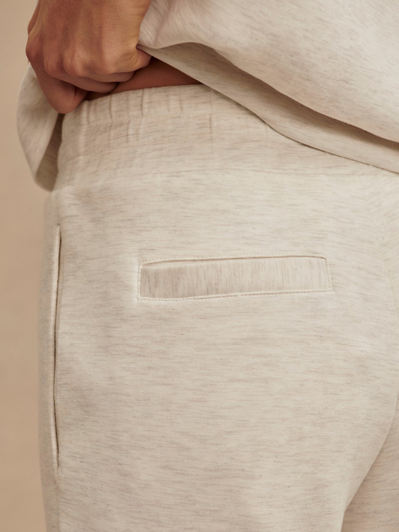 Varley Ivory Marl The Slim Cuff pant 27.5