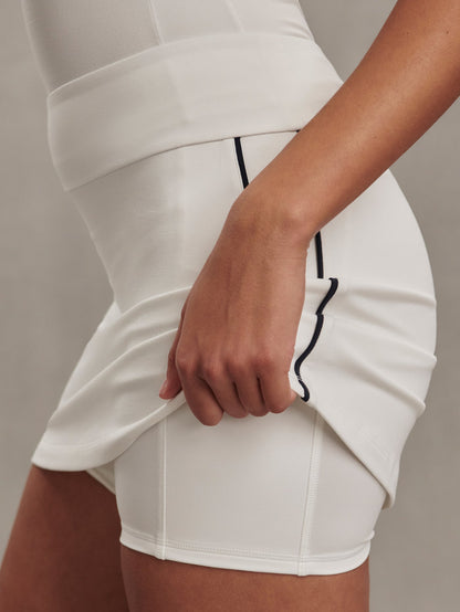 Varley White Tani High Rise Skort 14"