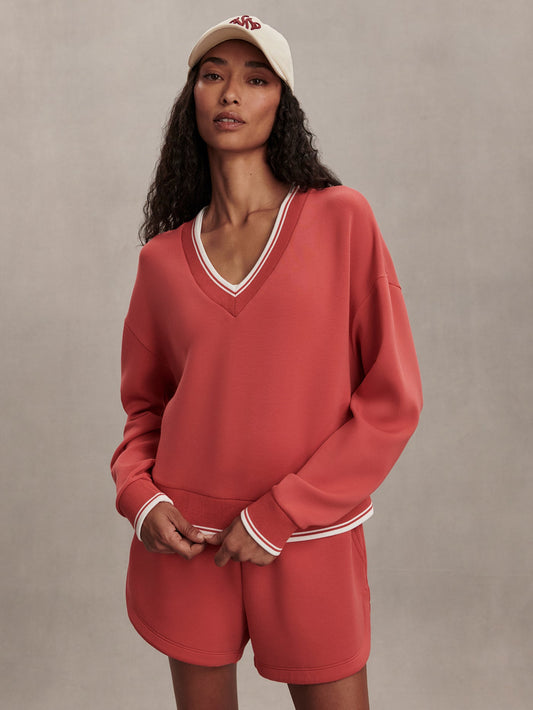 Varley Baked Apple Blithe Cropped Sweatshirt