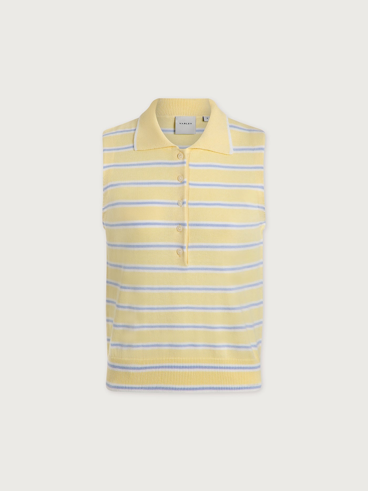 Varley Anise Flower/ Xenon Blue Rue Polo Tank Top
