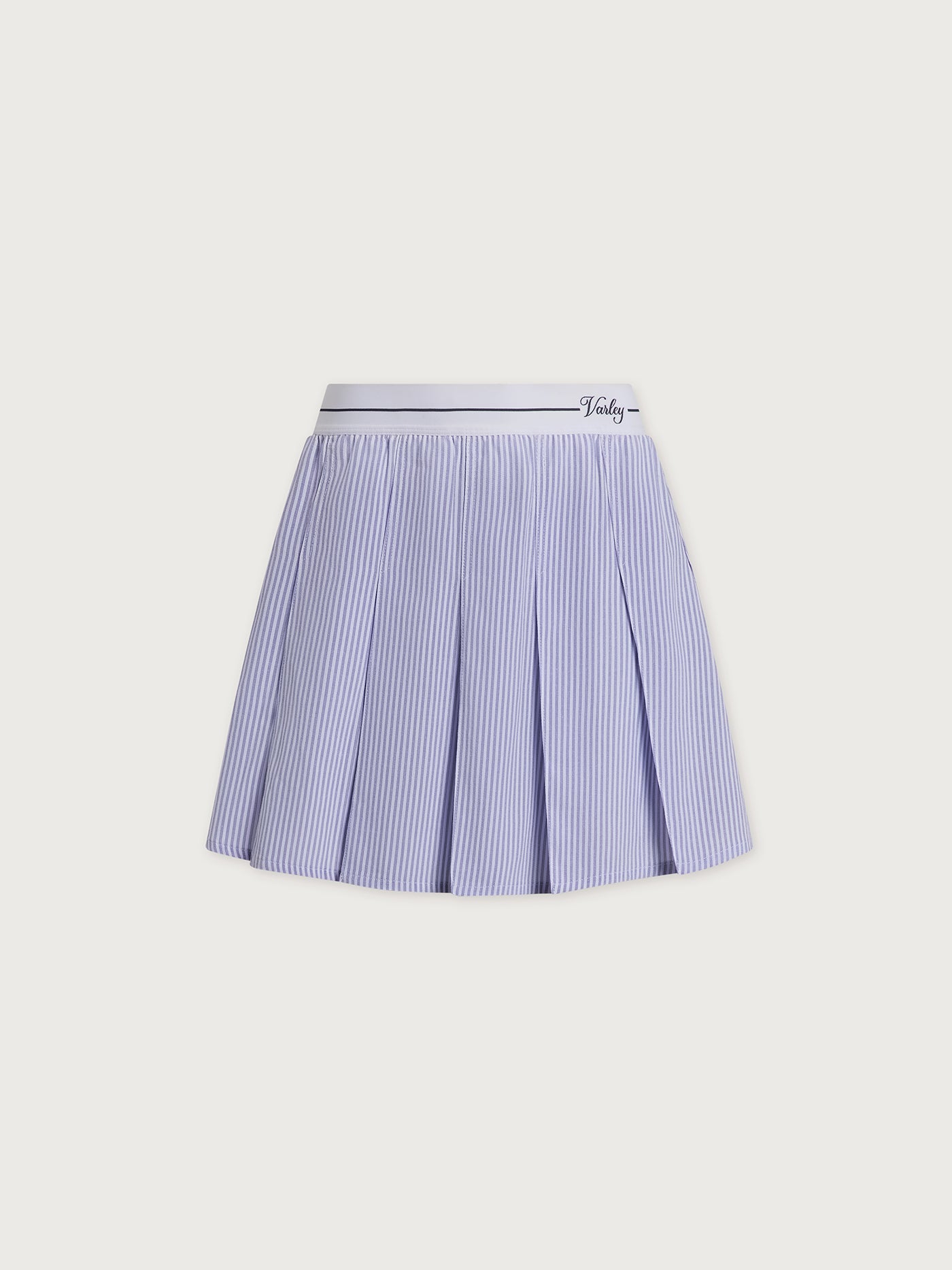 Varley Xenon Blue Pinstripe Toyah High Rise Skort 14.5"
