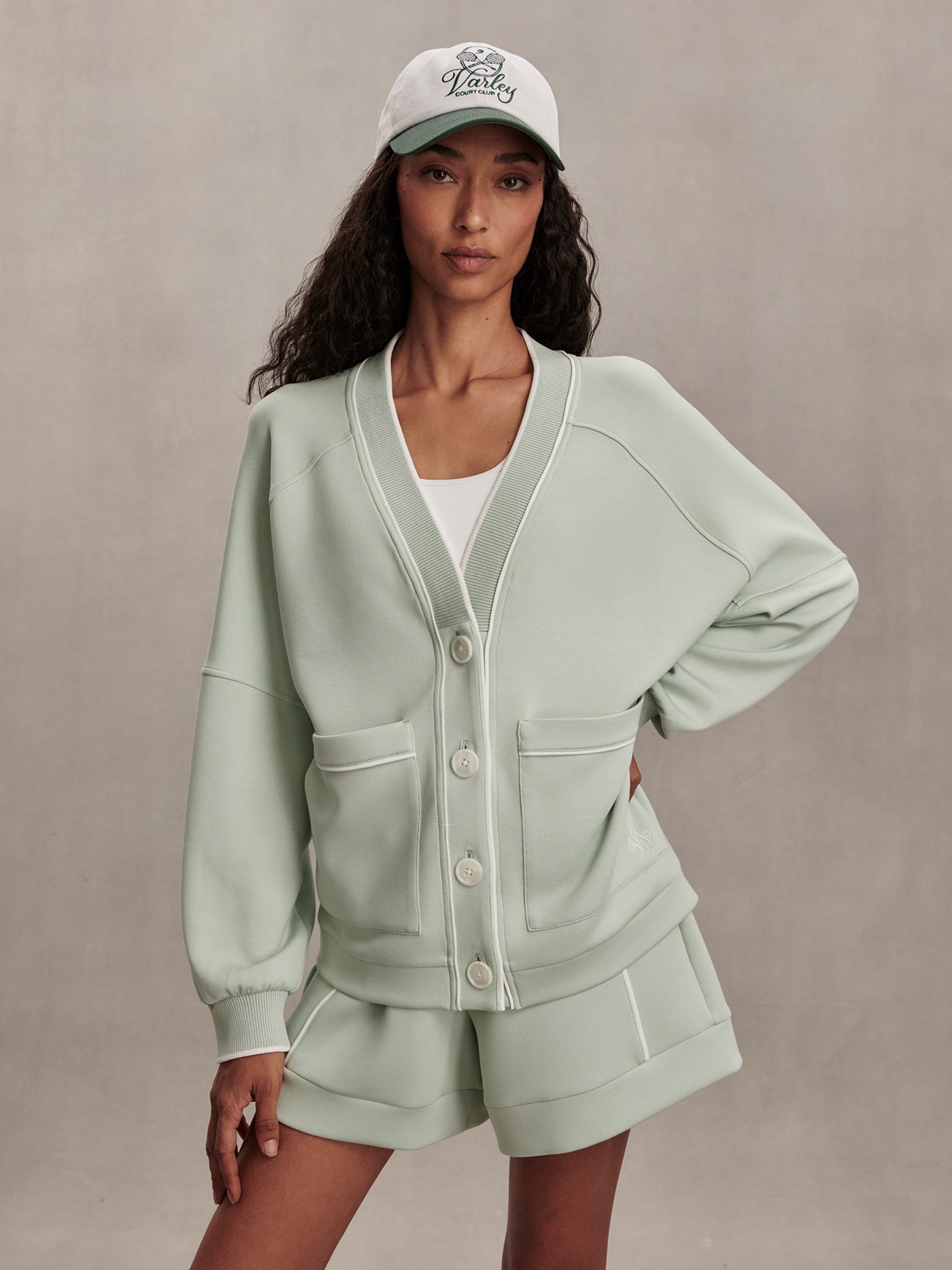 Varley Aqua Foam Scottie Cardigan