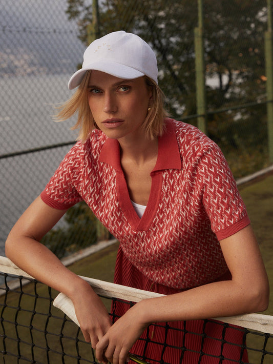 Varley Baked Apple Ezrella Knit Top