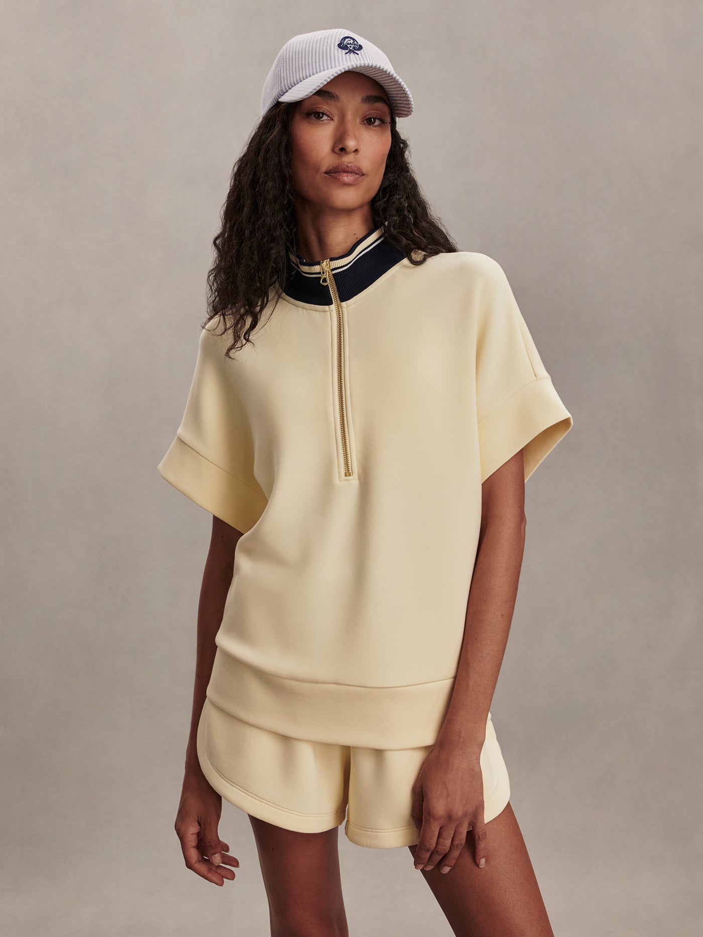 Varley Anise Flower Ritchie Short Sleeve Sweatshirt 2.0