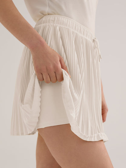Varley White Davina High Rise Skort 15"