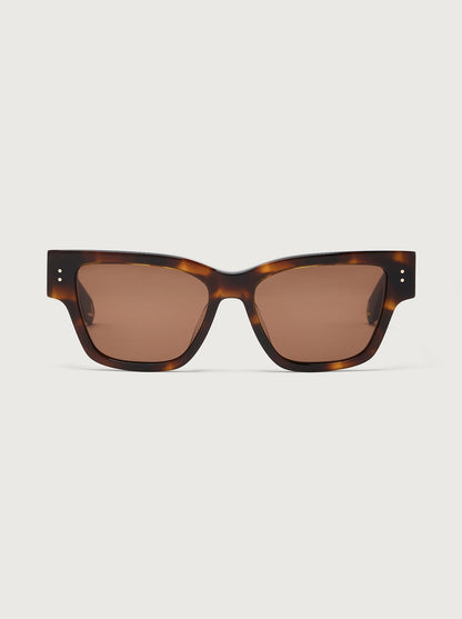 Varley Tortoise Alber Square Sunglasses