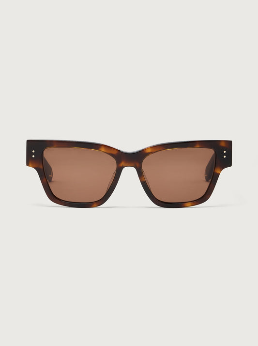 Varley Tortoise Alber Square Sunglasses