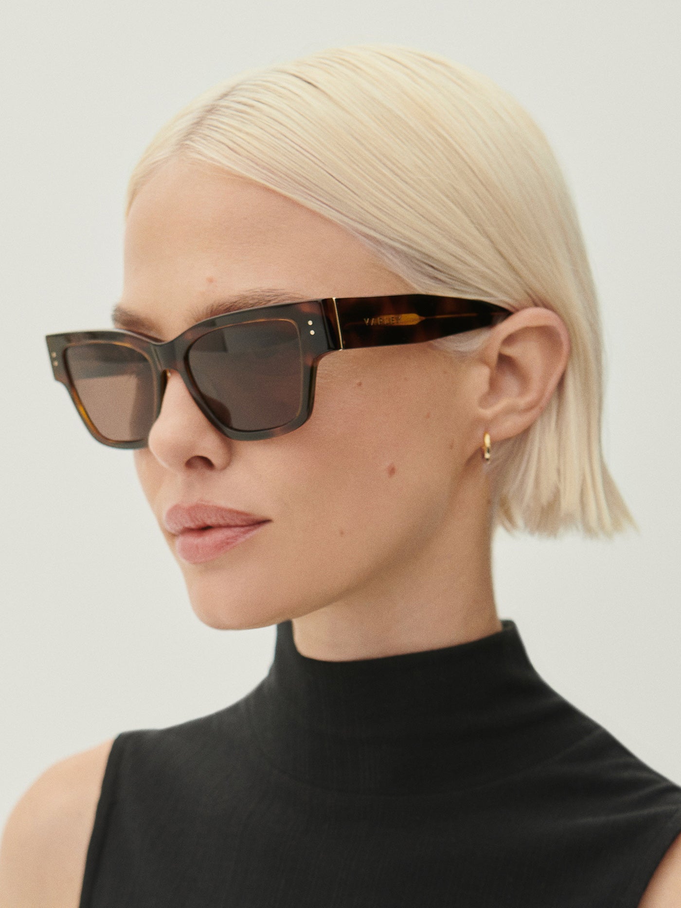 Varley Tortoise Alber Square Sunglasses