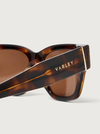 Varley Tortoise Alber Square Sunglasses