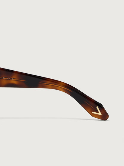 Varley Tortoise Alber Square Sunglasses