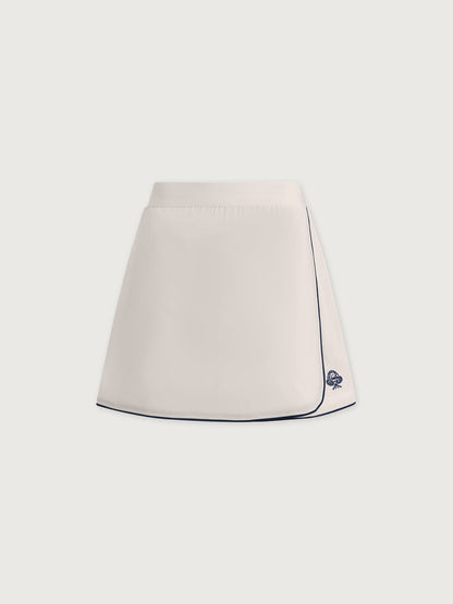 Varley White Anaya Mid Rise Skort 13.5