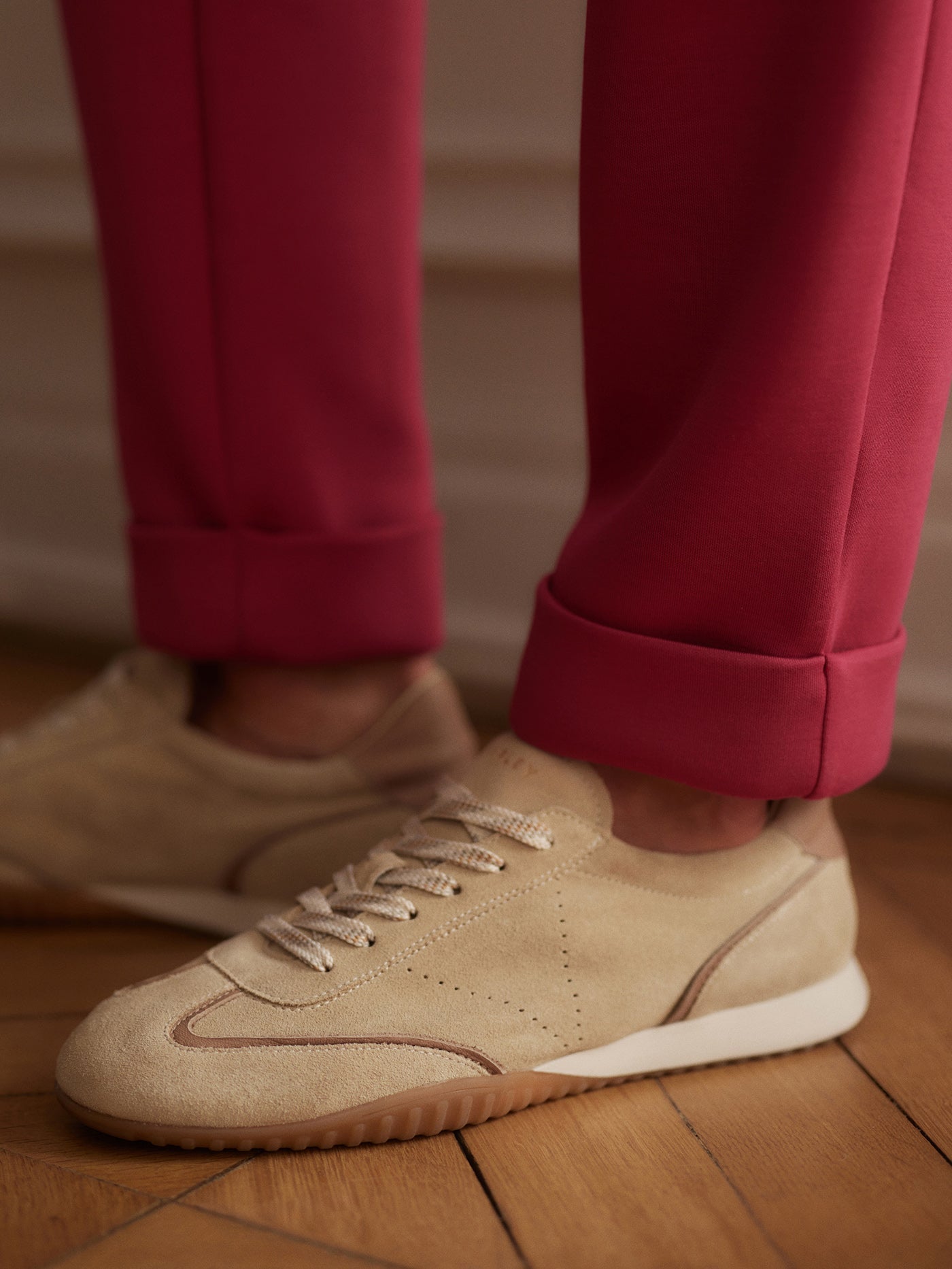 Varley White Pepper Asmei Sneaker Suede
