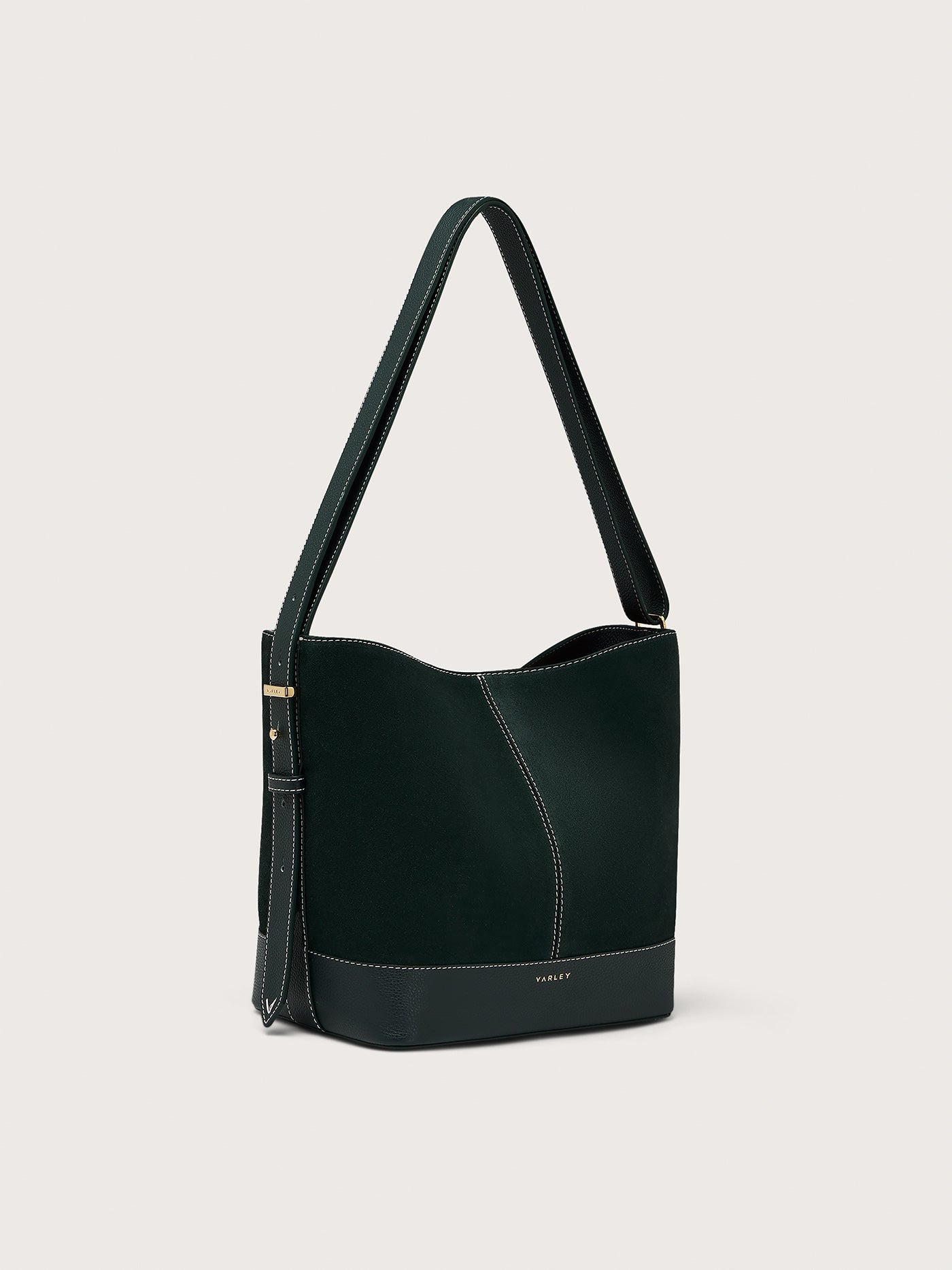 Varley Forest Heath Bucket Bag Medium Suede - Modern Suede Bucket Bag