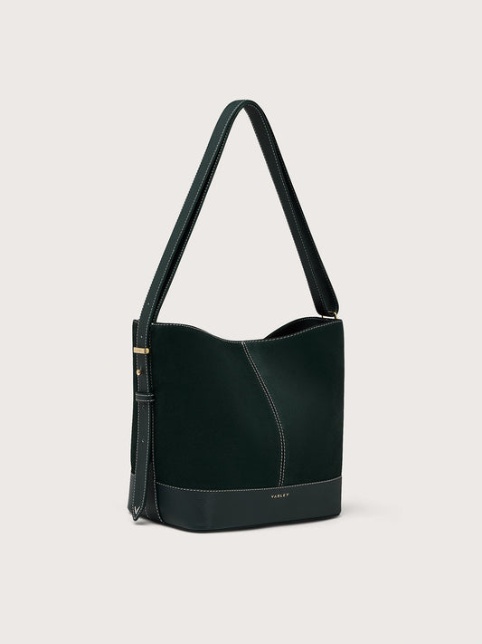 Varley Forest Heath Bucket Bag Medium Suede - Modern Suede Bucket Bag