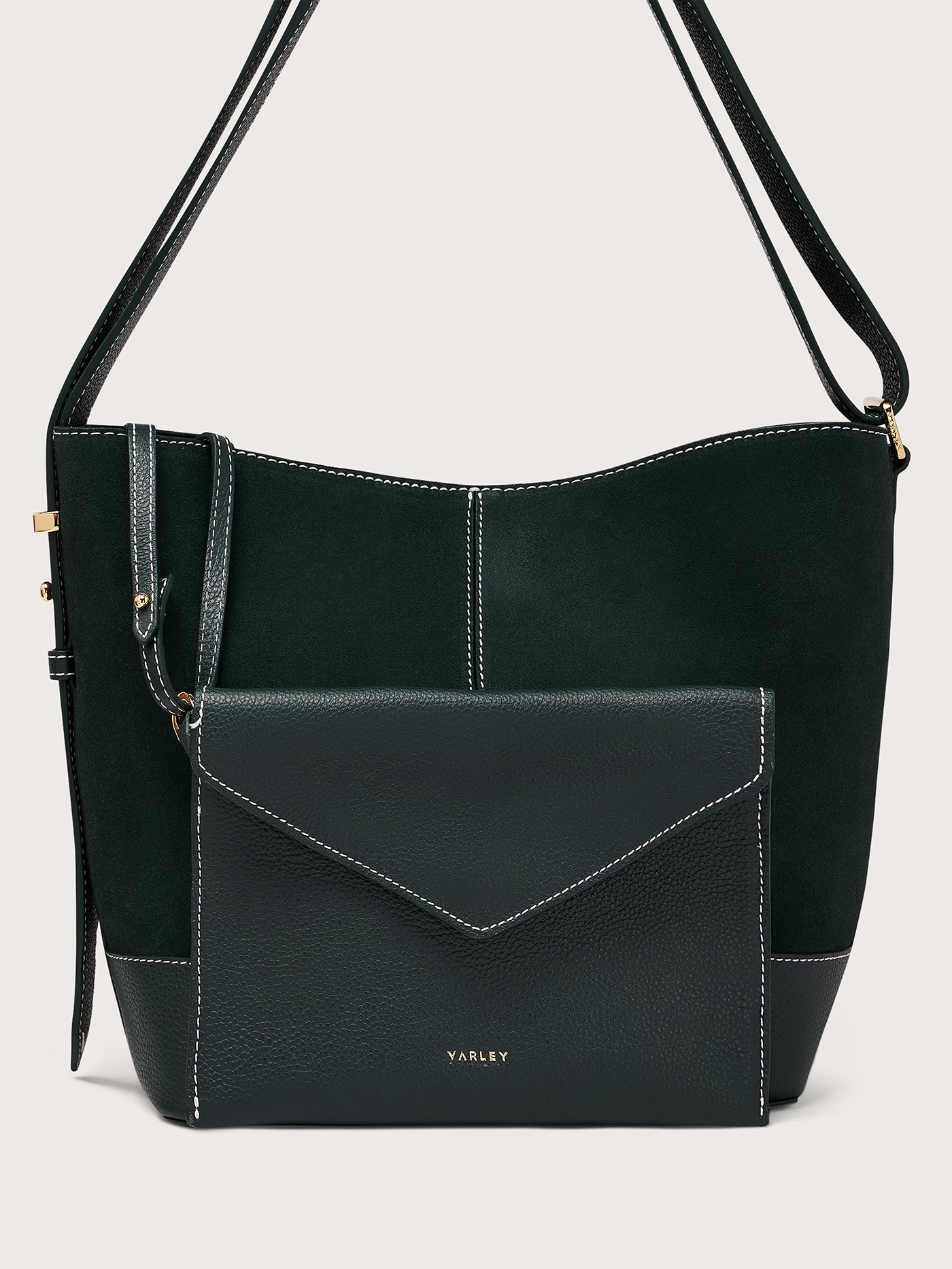 Varley Forest Heath Bucket Bag Medium Suede - Modern Suede Bucket Bag