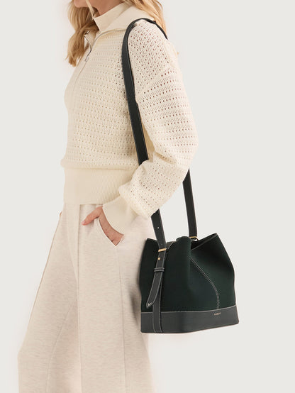Varley Forest Heath Bucket Bag Medium Suede - Modern Suede Bucket Bag