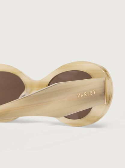 Varley Birch Mock Horn Bethnall Oval Sunglasses