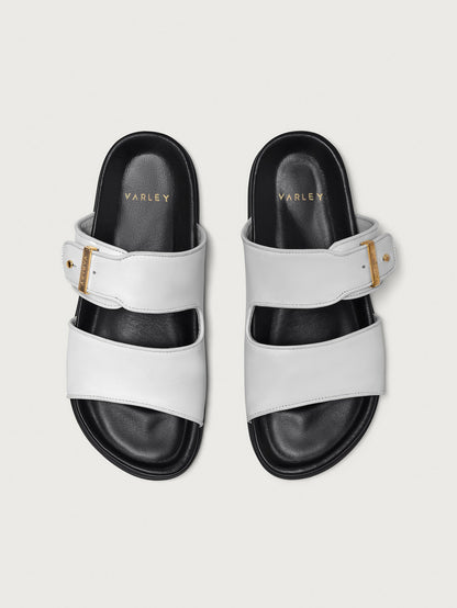 Varley White Latona Nappa Sandal