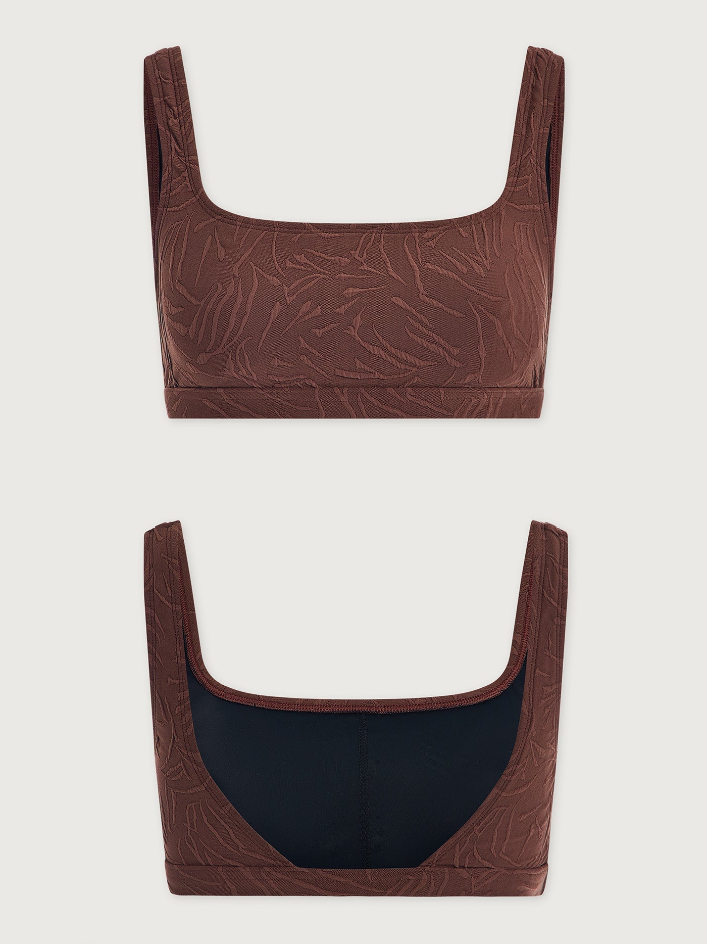 Varley Brown Stone Eliana Bikini Top