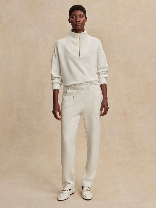 Varley Ivory Marl The Rolled Cuff Pant 25 | VARLEY US