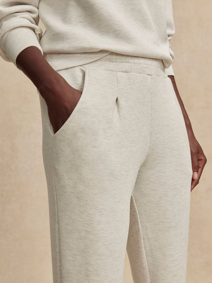 Varley Ivory Marl The Rolled Cuff Pant 25 | VARLEY US