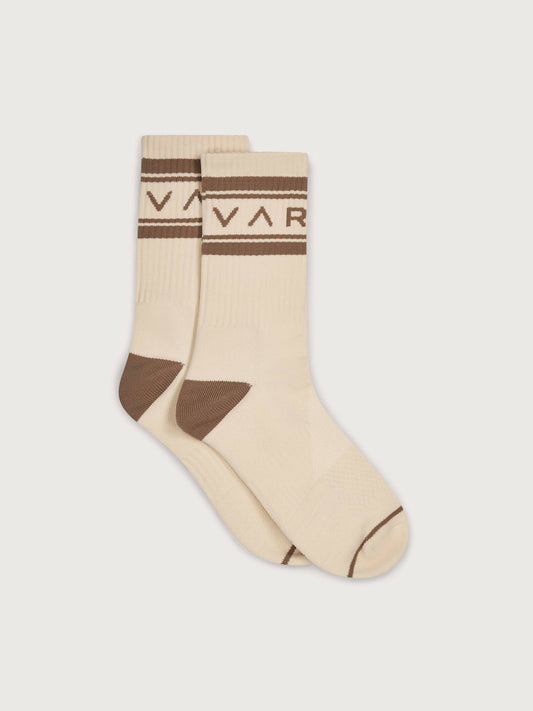Varley Birch/ Desert Taupe Astley Active Sock | VARLEY US