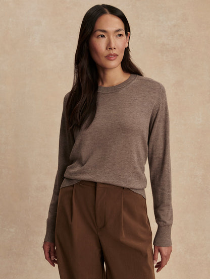 Varley Cinder Marl Fincham Knit Sweater