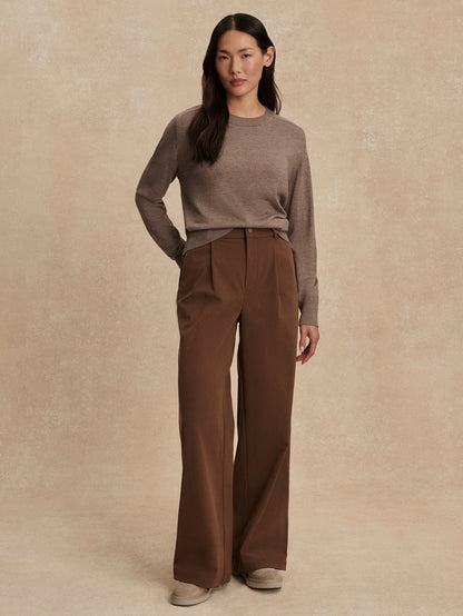 Varley Cinder Marl Fincham Knit Sweater
