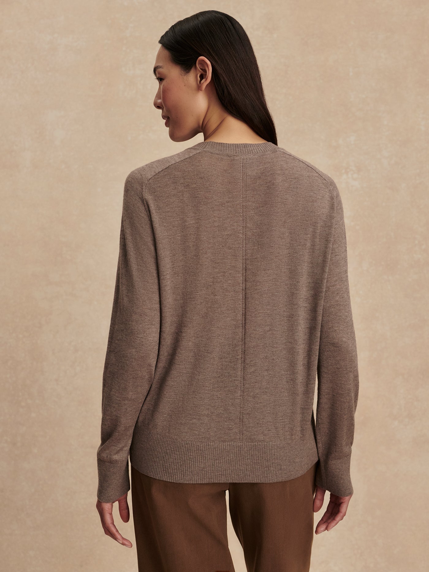 Varley Cinder Marl Fincham Knit Sweater