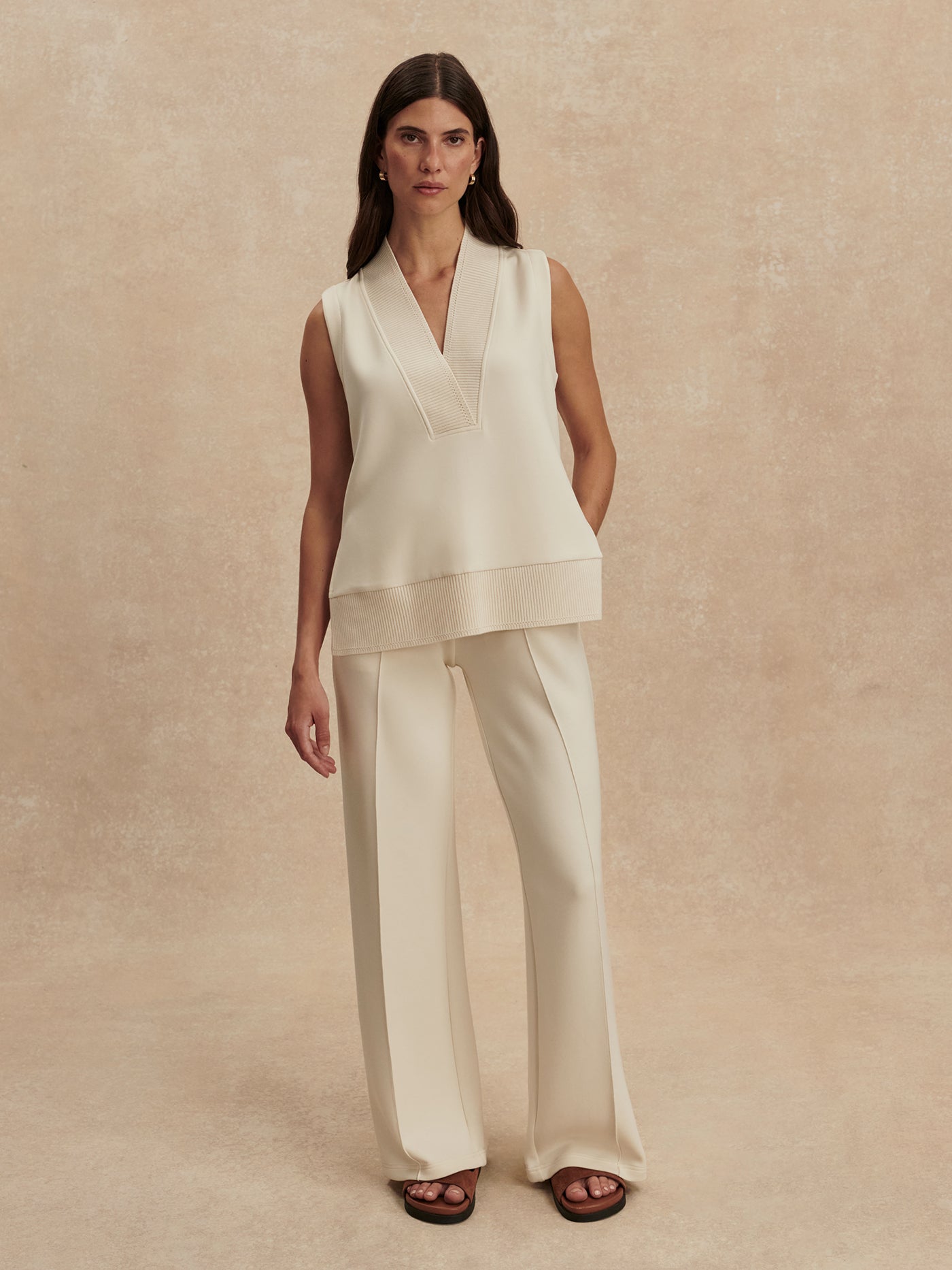 Varley Pristine Freida V Neck Tank
