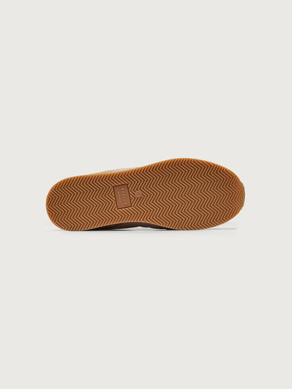 Varley Taupe Amera Runner Suede/Satin