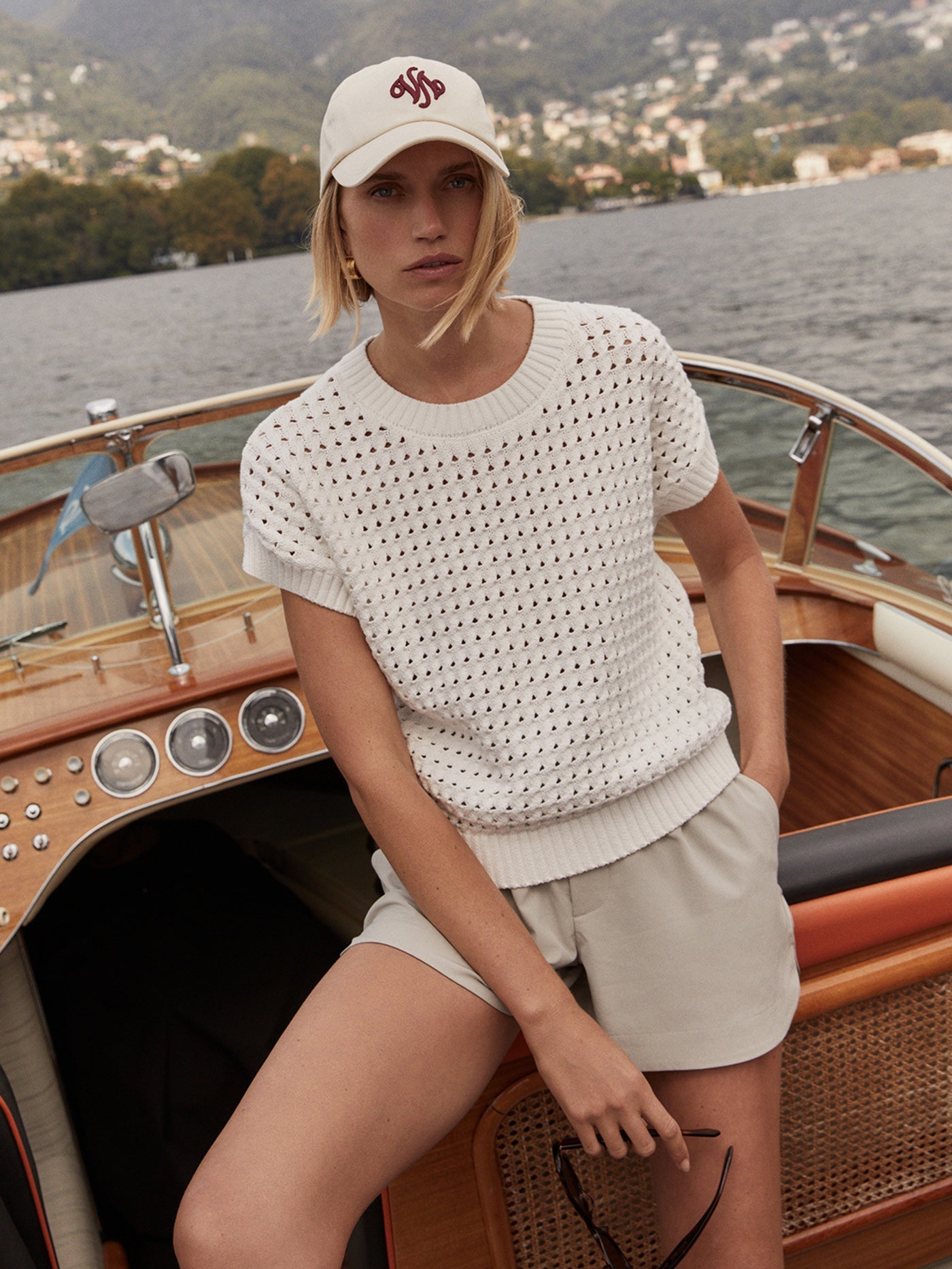 Varley Snow White Denny Knit Top