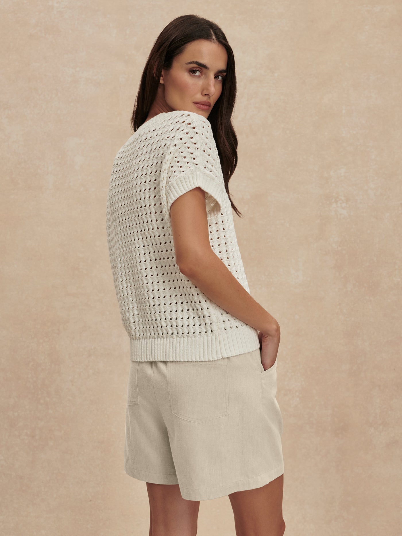 Varley Snow White Denny Knit Top